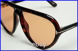 Tom Ford Sunglasses Arizona Brown Tortoise Teardrop Unisex FT0769 TF 769 52E