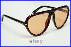 Tom Ford Sunglasses Arizona Brown Tortoise Teardrop Unisex FT0769 TF 769 52E