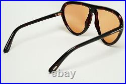 Tom Ford Sunglasses Arizona Brown Tortoise Teardrop Unisex FT0769 TF 769 52E