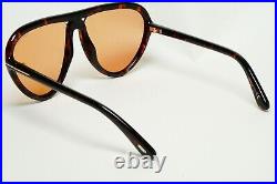 Tom Ford Sunglasses Arizona Brown Tortoise Teardrop Unisex FT0769 TF 769 52E