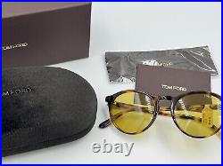 Tom Ford Sunglasses Aureole Ft0904 52mm 145mm Temple Yellow Lens Tortoise Frame
