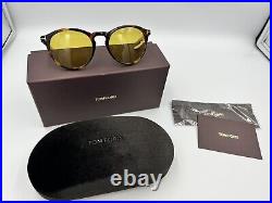 Tom Ford Sunglasses Aureole Ft0904 52mm 145mm Temple Yellow Lens Tortoise Frame
