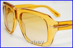 Tom Ford Sunglasses Bailey-02 Yellow Honey Transparent Square FT0885 TF 885 39F