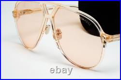Tom Ford Sunglasses Bertrand Honey Light Brown Transparent FT1061 TF 1061 45E
