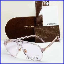 Tom Ford Sunglasses Bertrand Lilac Violet Oversized Pilot FT1061 TF 1061 78Y