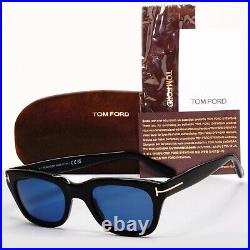 Tom Ford Sunglasses Black Glossy Dark Bue Spectre Bond FT5178 TF 5178 001 50mm