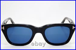 Tom Ford Sunglasses Black Glossy Dark Bue Spectre Bond FT5178 TF 5178 001 50mm