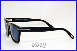 Tom Ford Sunglasses Black Glossy Dark Bue Spectre Bond FT5178 TF 5178 001 50mm