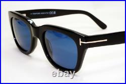 Tom Ford Sunglasses Black Glossy Dark Bue Spectre Bond FT5178 TF 5178 001 50mm