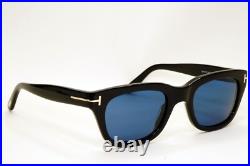 Tom Ford Sunglasses Black Glossy Dark Bue Spectre Bond FT5178 TF 5178 001 50mm