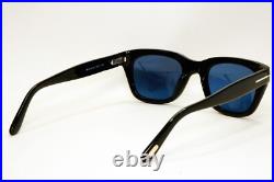 Tom Ford Sunglasses Black Glossy Dark Bue Spectre Bond FT5178 TF 5178 001 50mm