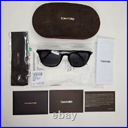 Tom Ford Sunglasses Black Polarised Grey Square FT0956-D TF 956-D 01D 52mm Tom Ford Sunglasses Black Polarised Grey Square FT0956-D TF 956-D 01D 52mm