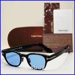 Tom Ford Sunglasses Blue Black Glossy Square FT1041-D TF 1041-D 01V 48mm