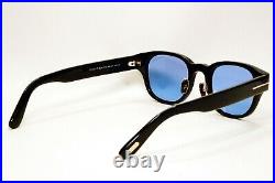 Tom Ford Sunglasses Blue Black Glossy Square FT1041-D TF 1041-D 01V 48mm