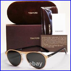 Tom Ford Sunglasses Bradburry Gold Black Square Metal FT0525 TF 525 28A 56mm Tom Ford Sunglasses Bradburry Gold Black Square Metal FT0525 TF 525 28A 56mm