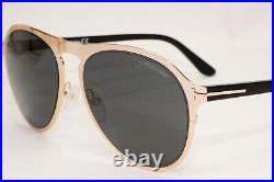 Tom Ford Sunglasses Bradburry Gold Black Square Metal FT0525 TF 525 28A 56mm Tom Ford Sunglasses Bradburry Gold Black Square Metal FT0525 TF 525 28A 56mm