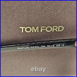 Tom Ford Sunglasses Bradburry Gold Black Square Metal FT0525 TF 525 28A 56mm Tom Ford Sunglasses Bradburry Gold Black Square Metal FT0525 TF 525 28A 56mm