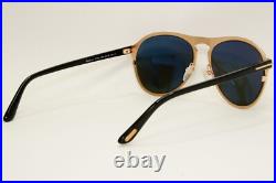 Tom Ford Sunglasses Bradburry Gold Black Square Metal FT0525 TF 525 28A 56mm Tom Ford Sunglasses Bradburry Gold Black Square Metal FT0525 TF 525 28A 56mm