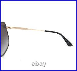 Tom Ford Sunglasses Brady TF841 28B Shiny Rose Gold Black Frames Smoke Gradient