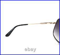 Tom Ford Sunglasses Brady TF841 28B Shiny Rose Gold Black Frames Smoke Gradient