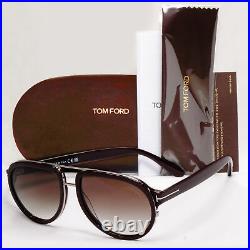 Tom Ford Sunglasses Brown Geoffrey Pilot Gradient FT0779 TF 779 48B 58mm