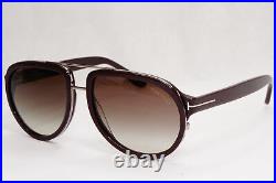 Tom Ford Sunglasses Brown Geoffrey Pilot Gradient FT0779 TF 779 48B 58mm