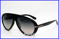 Tom Ford Sunglasses Camillo-02 Black Glossy Grey Gradient Pilot FT0988 TF988 01B Tom Ford Sunglasses Camillo-02 Black Glossy Grey Gradient Pilot FT0988 TF988 01B