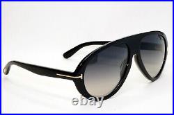 Tom Ford Sunglasses Camillo-02 Black Glossy Grey Gradient Pilot FT0988 TF988 01B Tom Ford Sunglasses Camillo-02 Black Glossy Grey Gradient Pilot FT0988 TF988 01B