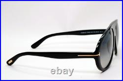 Tom Ford Sunglasses Camillo-02 Black Glossy Grey Gradient Pilot FT0988 TF988 01B Tom Ford Sunglasses Camillo-02 Black Glossy Grey Gradient Pilot FT0988 TF988 01B