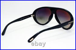 Tom Ford Sunglasses Camillo-02 Black Glossy Grey Gradient Pilot FT0988 TF988 01B Tom Ford Sunglasses Camillo-02 Black Glossy Grey Gradient Pilot FT0988 TF988 01B