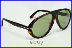 Tom Ford Sunglasses Camillo-02 Tortoiseshell Brown Green Unisex FT0988 TF988 52N