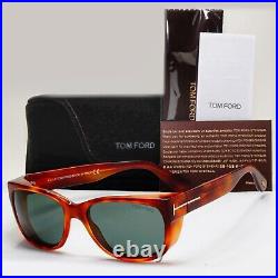 Tom Ford Sunglasses Carson Brown Tortoise Havana Green Square TF 441 53N FT0441