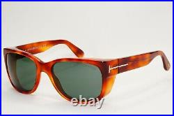 Tom Ford Sunglasses Carson Brown Tortoise Havana Green Square TF 441 53N FT0441