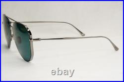 Tom Ford Sunglasses Charles-02 Gunmetal Green Blue Teal Pilot Metal TF 853 12V