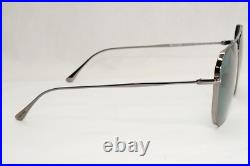 Tom Ford Sunglasses Charles-02 Gunmetal Green Blue Teal Pilot Metal TF 853 12V