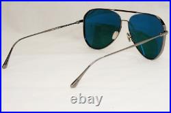 Tom Ford Sunglasses Charles-02 Gunmetal Green Blue Teal Pilot Metal TF 853 12V