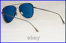 Tom Ford Sunglasses Charles-02 Gunmetal Green Blue Teal Pilot Metal TF 853 12V