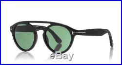 Tom Ford Sunglasses Clint FT0537 01N Shiny Black/Green