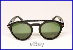 Tom Ford Sunglasses Clint FT0537 01N Shiny Black/Green