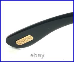 Tom Ford Sunglasses Clothilde TF162 01B Shiny Black Frames Blue Gradient Lenses
