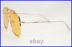 Tom Ford Sunglasses Connor-02 Gold Yellow Pilot Large Metal TF 557 28E FT0557