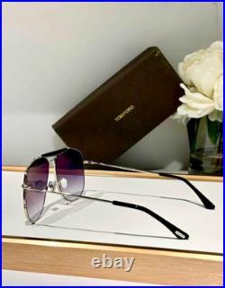 Tom Ford Sunglasses Connor 02 TF557 Silver/Gray With Case New