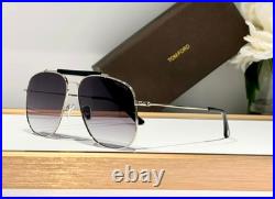 Tom Ford Sunglasses Connor 02 TF557 Silver/Gray With Case New