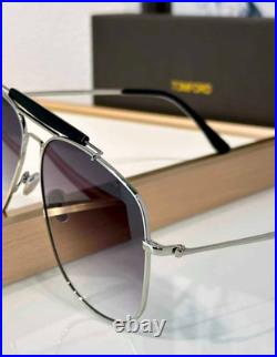 Tom Ford Sunglasses Connor 02 TF557 Silver/Gray With Case New
