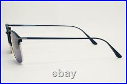 Tom Ford Sunglasses Dark Blue Gold Metal Square Liv FT0851 TF 851 91V 52mm