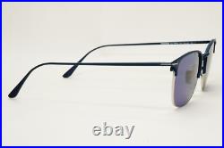Tom Ford Sunglasses Dark Blue Gold Metal Square Liv FT0851 TF 851 91V 52mm