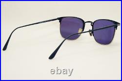 Tom Ford Sunglasses Dark Blue Gold Metal Square Liv FT0851 TF 851 91V 52mm