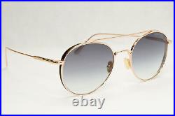 Tom Ford Sunglasses Declan Gold Round Metal Grey Gradient FT0826 TF 826 28B