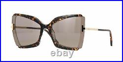 Tom Ford Sunglasses FT 0766 56J GIA Frame Havana Brown Gold TF766 New Authentic