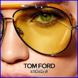 Tom Ford Sunglasses FT 0900 Jack-02 01E Black Frame Yellow lens Unisex 62-11-140